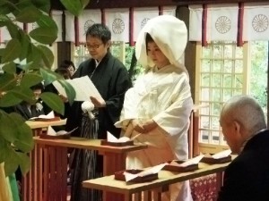 本殿挙式-誓詞奏上